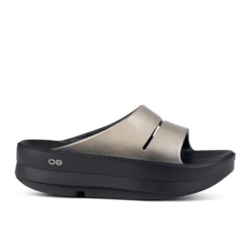 OOFOS Women's OOahh Luxe Sports Sandals, latte, 23.0 cm | Impact-Absorbing Recovery Footwear thumbnail 4