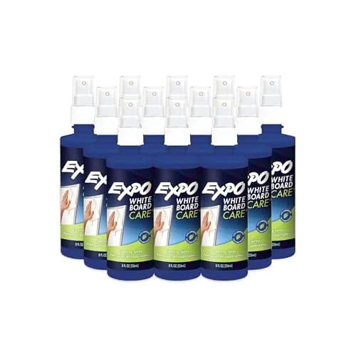 EXPO Dry Erase Whiteboard Cleaning Spray 236ml (8 Fl Oz) Pack of 12 | Cleans Ghosting & Stubborn Marks thumbnail 1