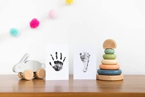 Pearhead Clean Touch Ink Pad Kit 4-Pack, Black | Mess-Free Baby & Pet Prints thumbnail 6