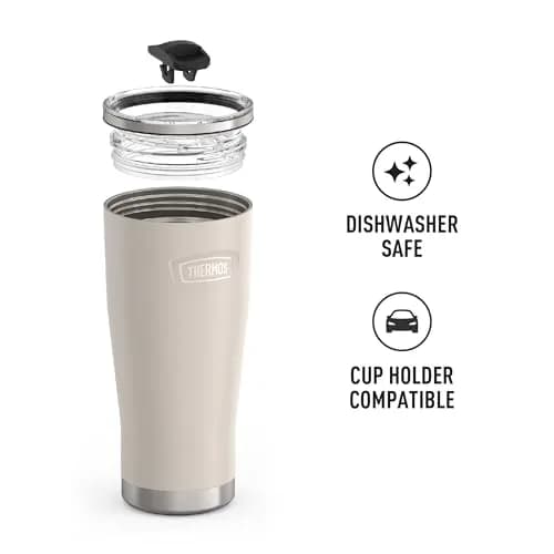THERMOS Icon Series 24oz Stainless Steel Tumbler with Slide Lock Lid | 710ml (24 fl oz) thumbnail 3