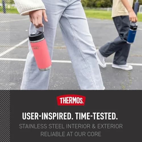 THERMOS ICON SERIES 18oz Water Bottle Navy | Vacuum Insulated with Straw Lid thumbnail 6
