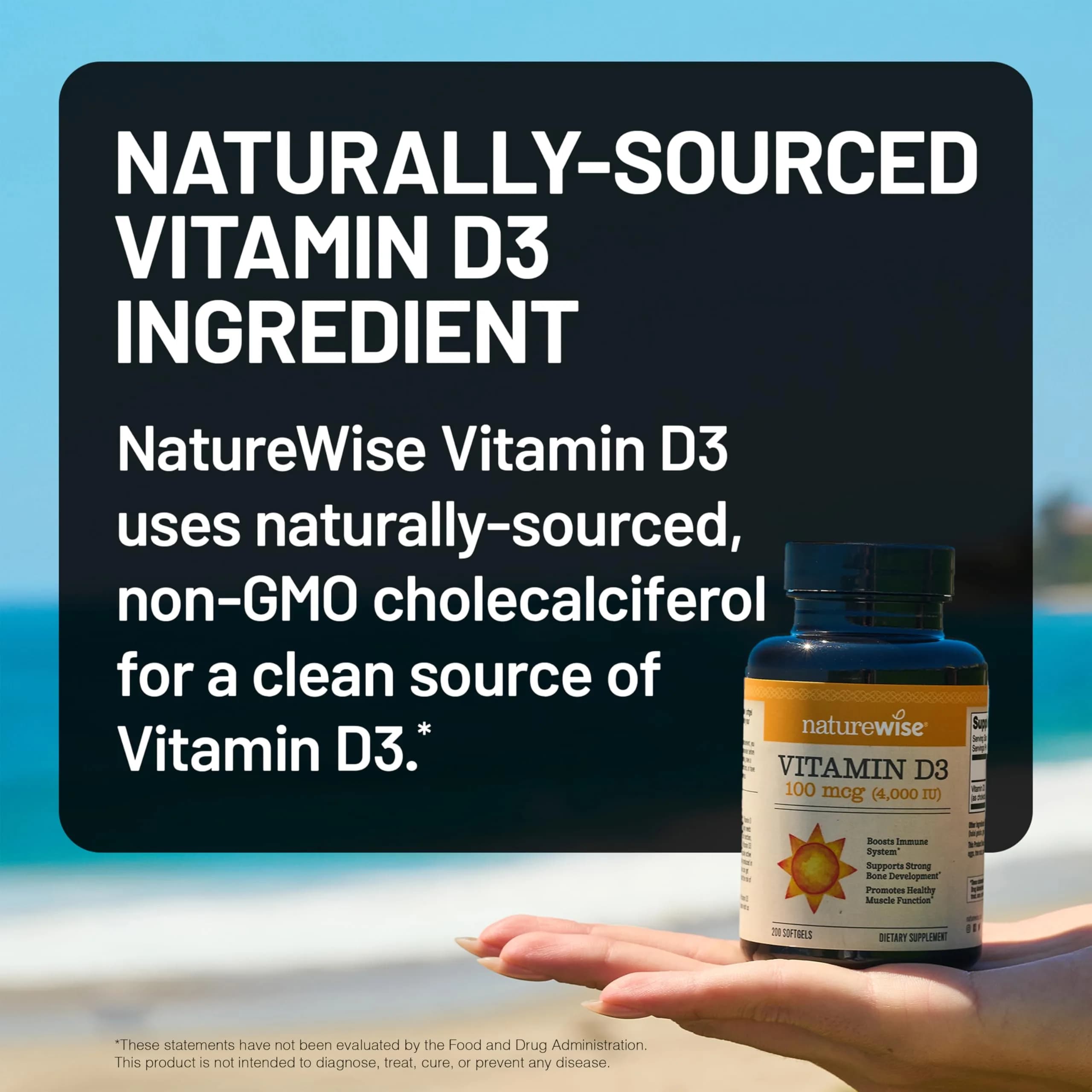 NatureWise Vitamin D3 4000iu Mini Softgels (90 Count) | Immune Support & Bone Health - view 4