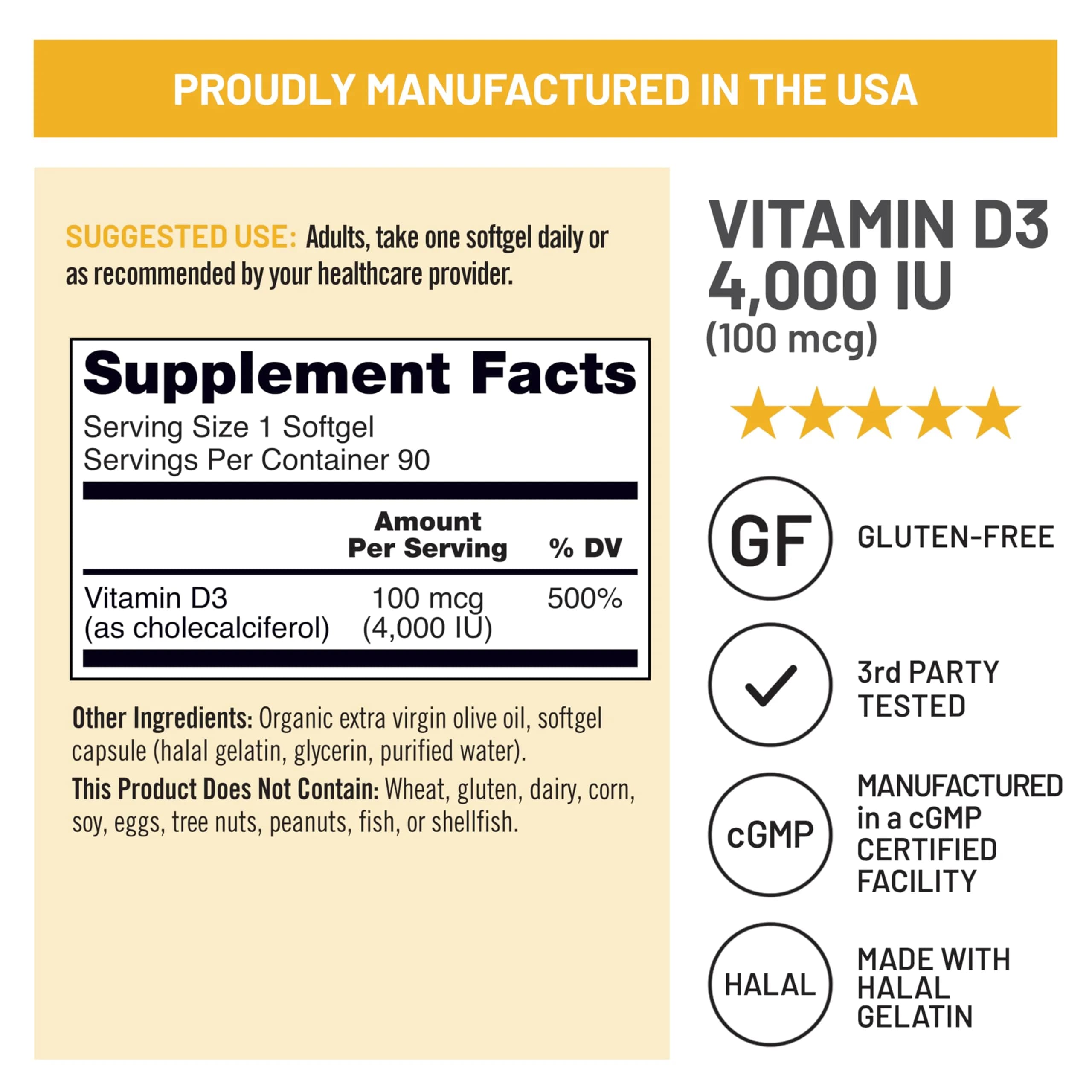 NatureWise Vitamin D3 4000iu Mini Softgels (90 Count) | Immune Support & Bone Health - view 6