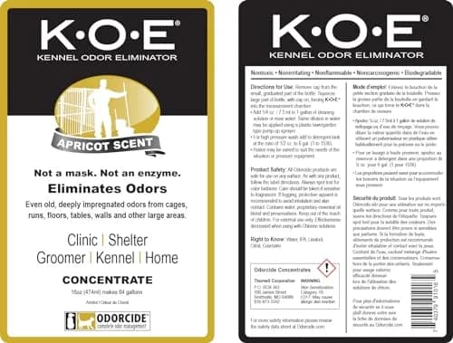 Odorcide K.O.E. Apricot Odor Eliminator 473ml (16 Fl Oz) | Professional Strength Non-Enzymatic Formula thumbnail 6