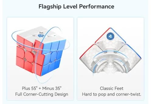 Cuberspeed GAN 356 M E V2 3x3 Stickerless Magnetic Cube | Flagship Speed Cube with 48 Magnets (70-120 chars) thumbnail 5