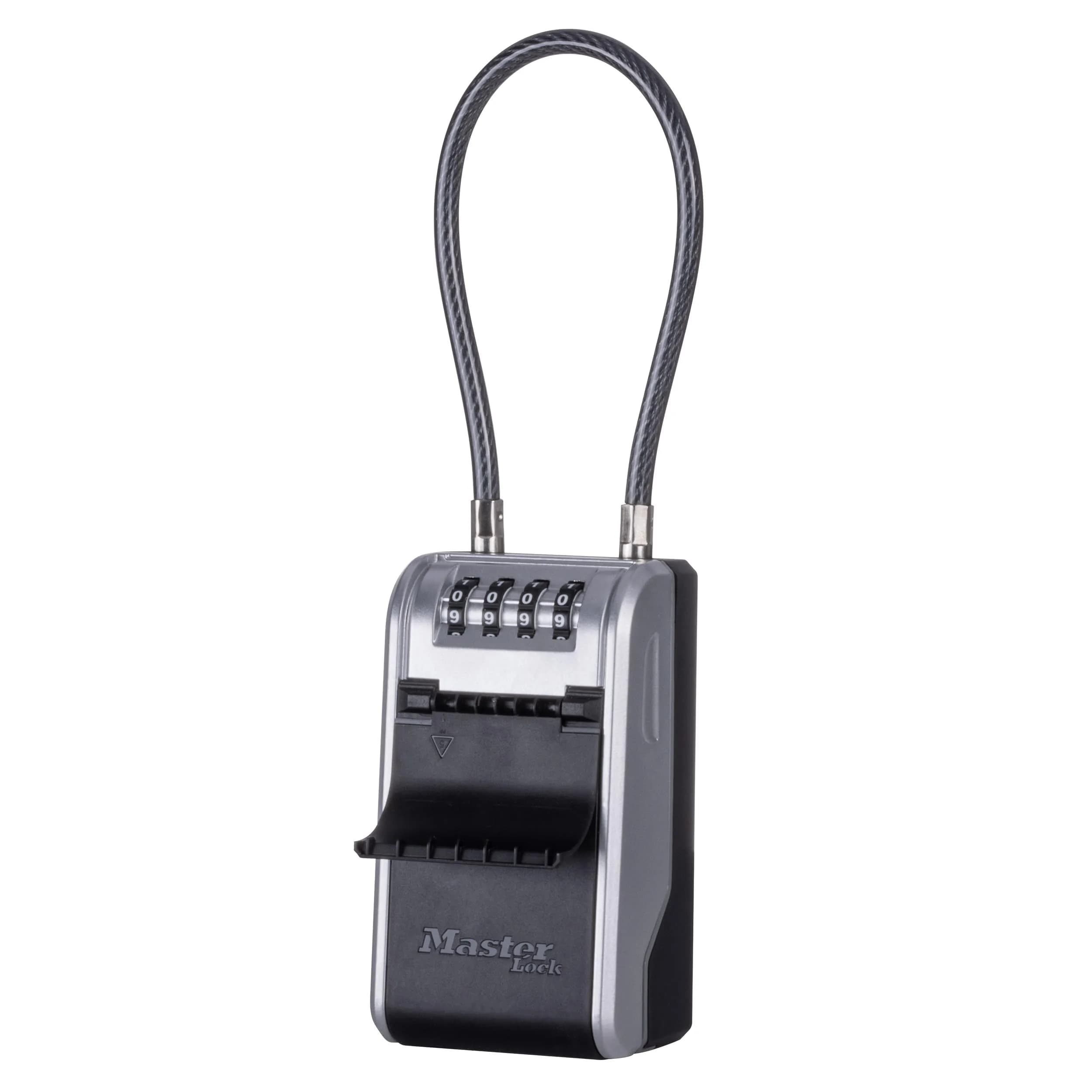 Master Lock High Capacity Key Lockbox with Removable Cable, 28.2 cm (11.1 in) | Tamper-Resistant Metal Body - main product image