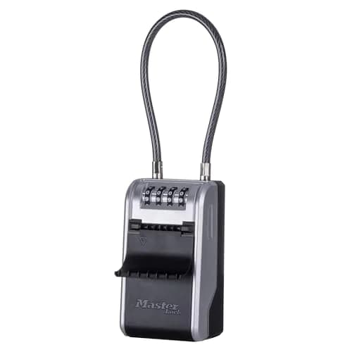 Master Lock High Capacity Key Lockbox with Removable Cable, 28.2 cm (11.1 in) | Tamper-Resistant Metal Body thumbnail 1