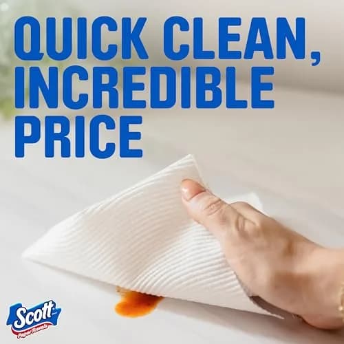 Scott Paper Towels, Choose-A-Sheet, 6 Double Rolls (1200 Sheets Total) | 2-Ply Absorbent & Lint-Free thumbnail 4