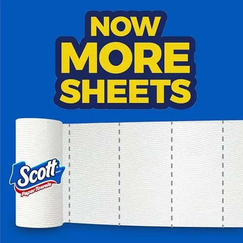 Scott Paper Towels, Choose-A-Sheet, 6 Double Rolls (1200 Sheets Total) | 2-Ply Absorbent & Lint-Free thumbnail 2