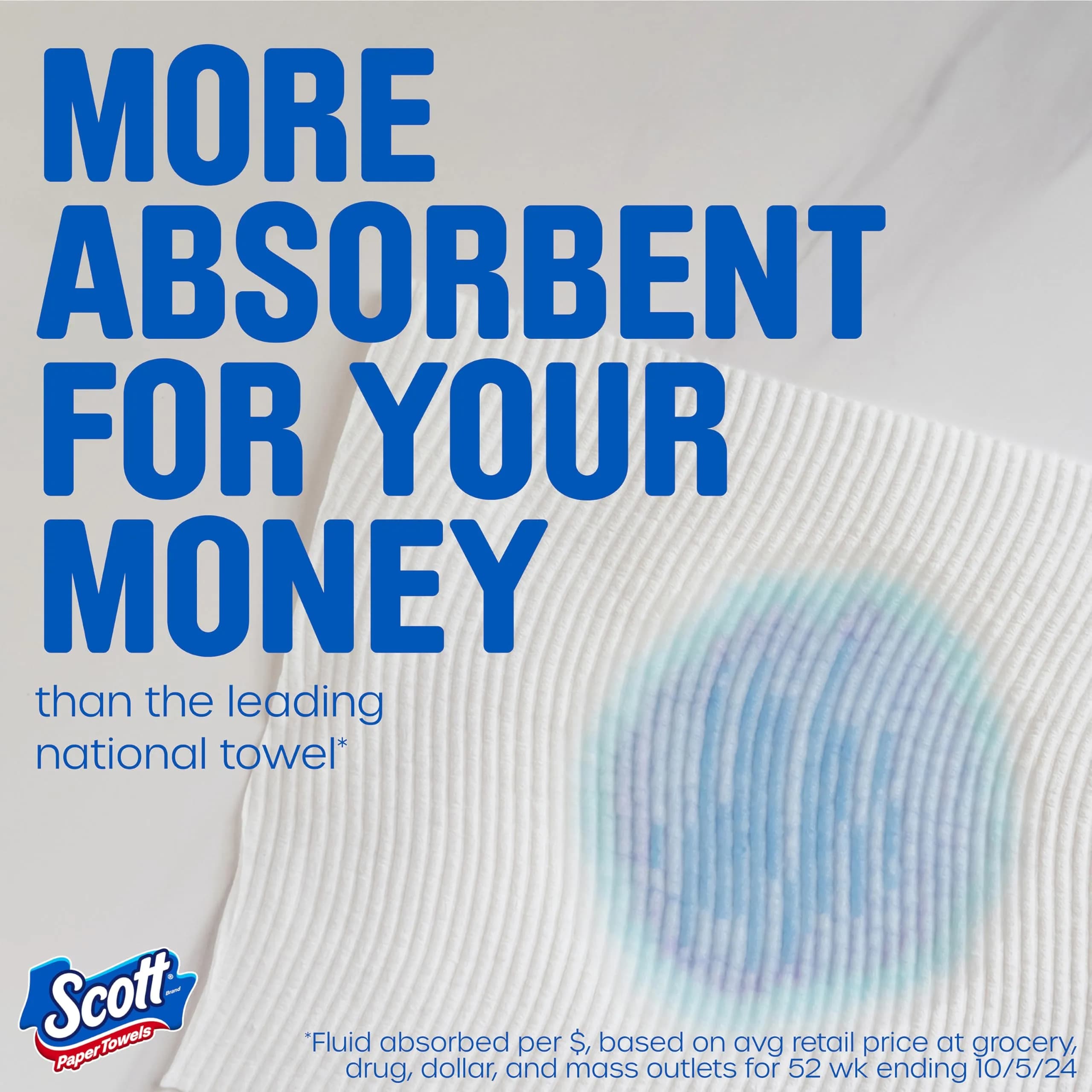 Scott Paper Towels, Choose-A-Sheet, 6 Double Rolls (1200 Sheets Total) | 2-Ply Absorbent & Lint-Free - view 3