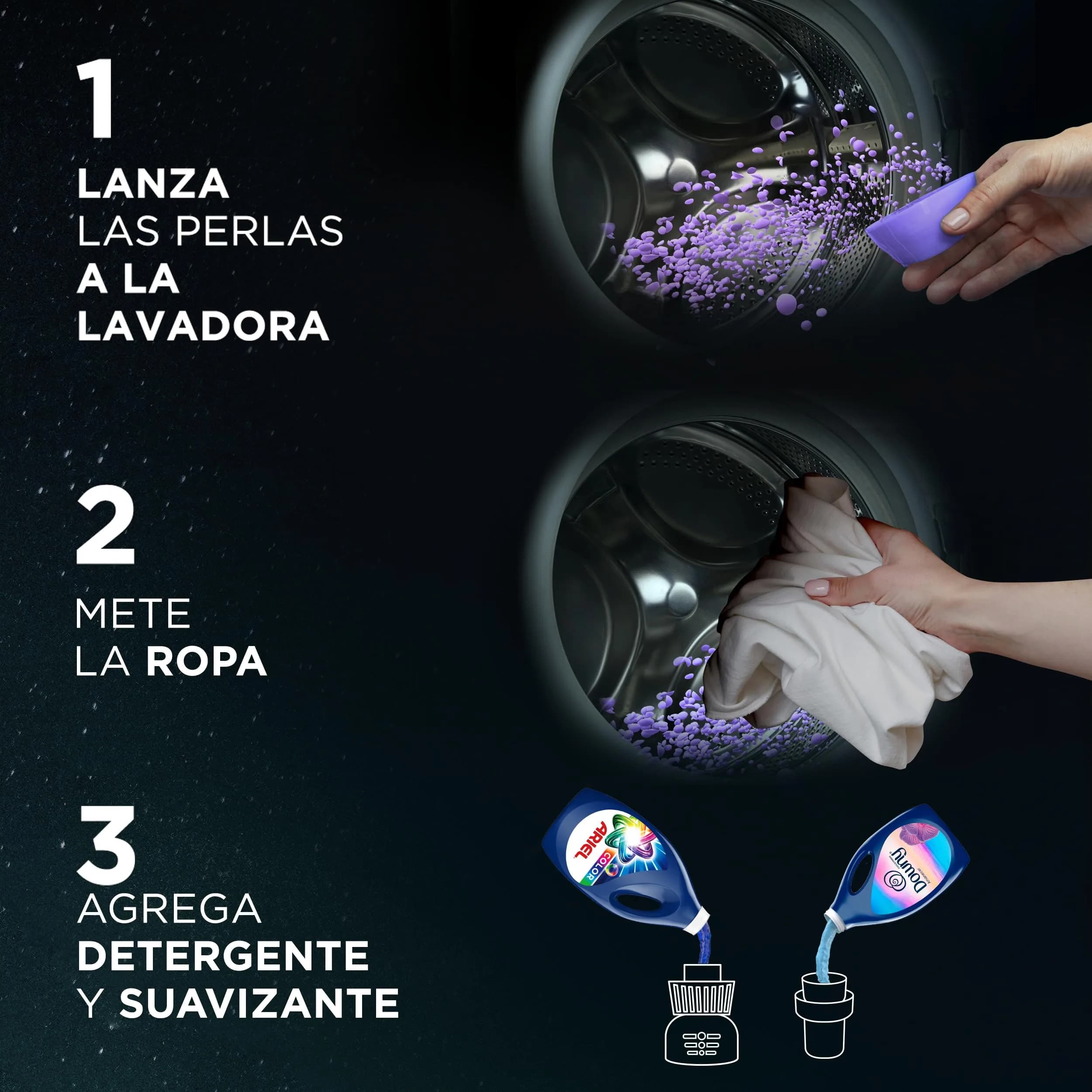 Downy Unstopables In-Wash Scent Booster Beads, Lush, 345g (12.2 oz) | Long-Lasting Freshness with Antioxidant Technology - view 5