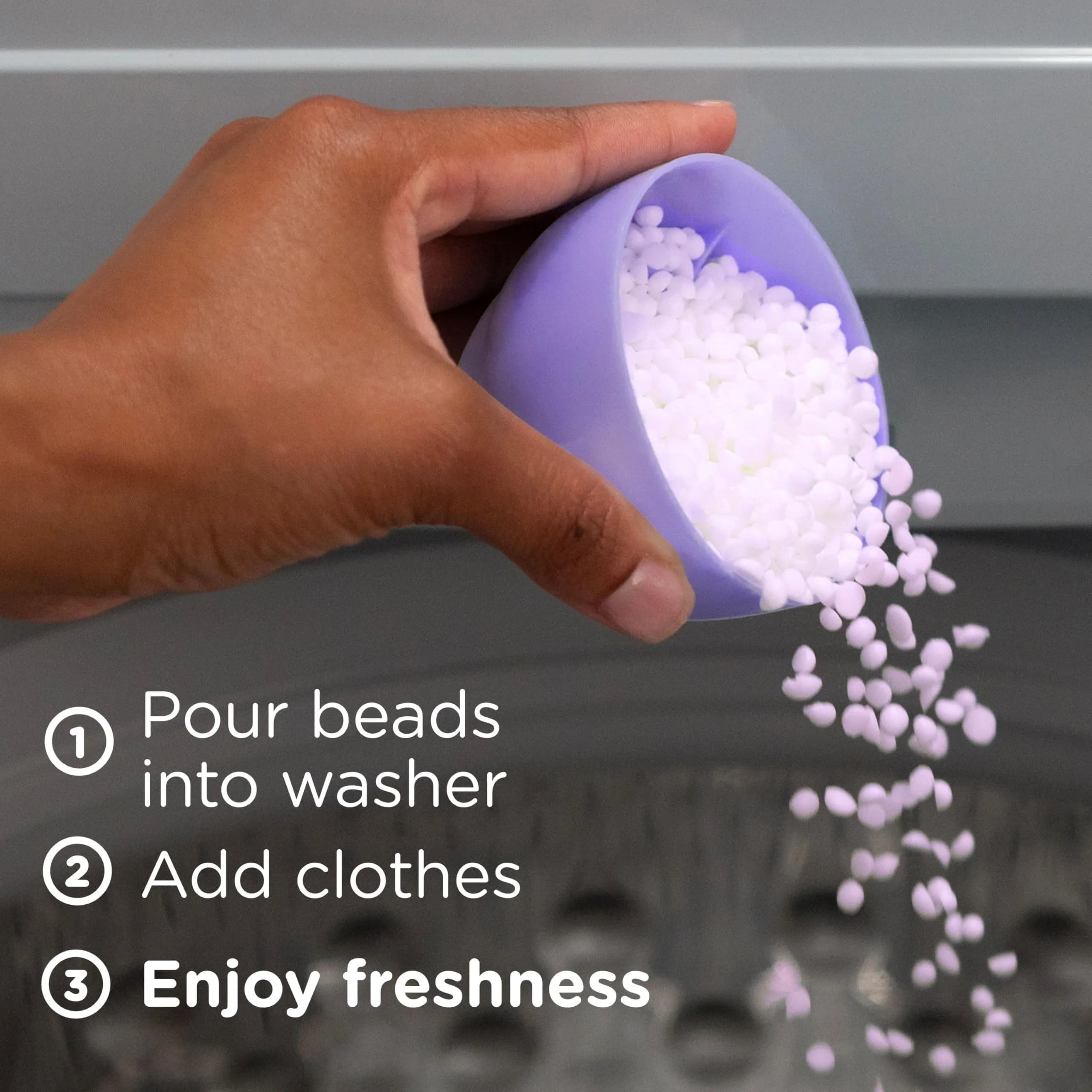 Downy Light Laundry Scent Booster Beads White Lavender Scent 346g (12.2 OZ) | Gentle Freshness for Indian Homes thumbnail 5