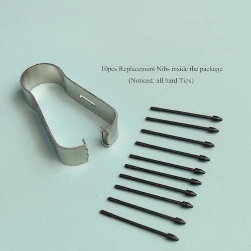 MFLDSFLHM Tab S9 Stylus Pen Replacement Hard Nibs (10pcs Pack) for Samsung Galaxy Tab S9/S9+/S9 Ultra - Black thumbnail 2