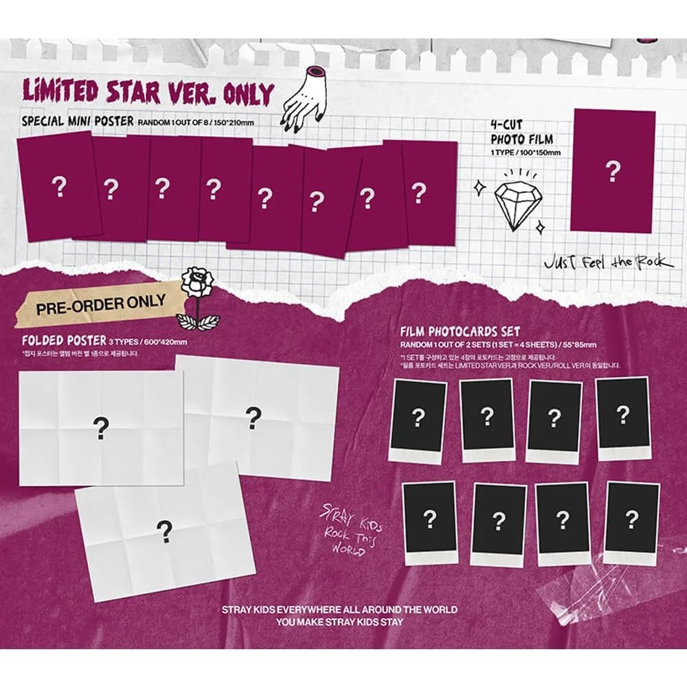 Stray Kids 樂-STAR(Rock-Star) ALBUM - LIMITED STAR VER. Pink Cardboard (1 Album) - view 3