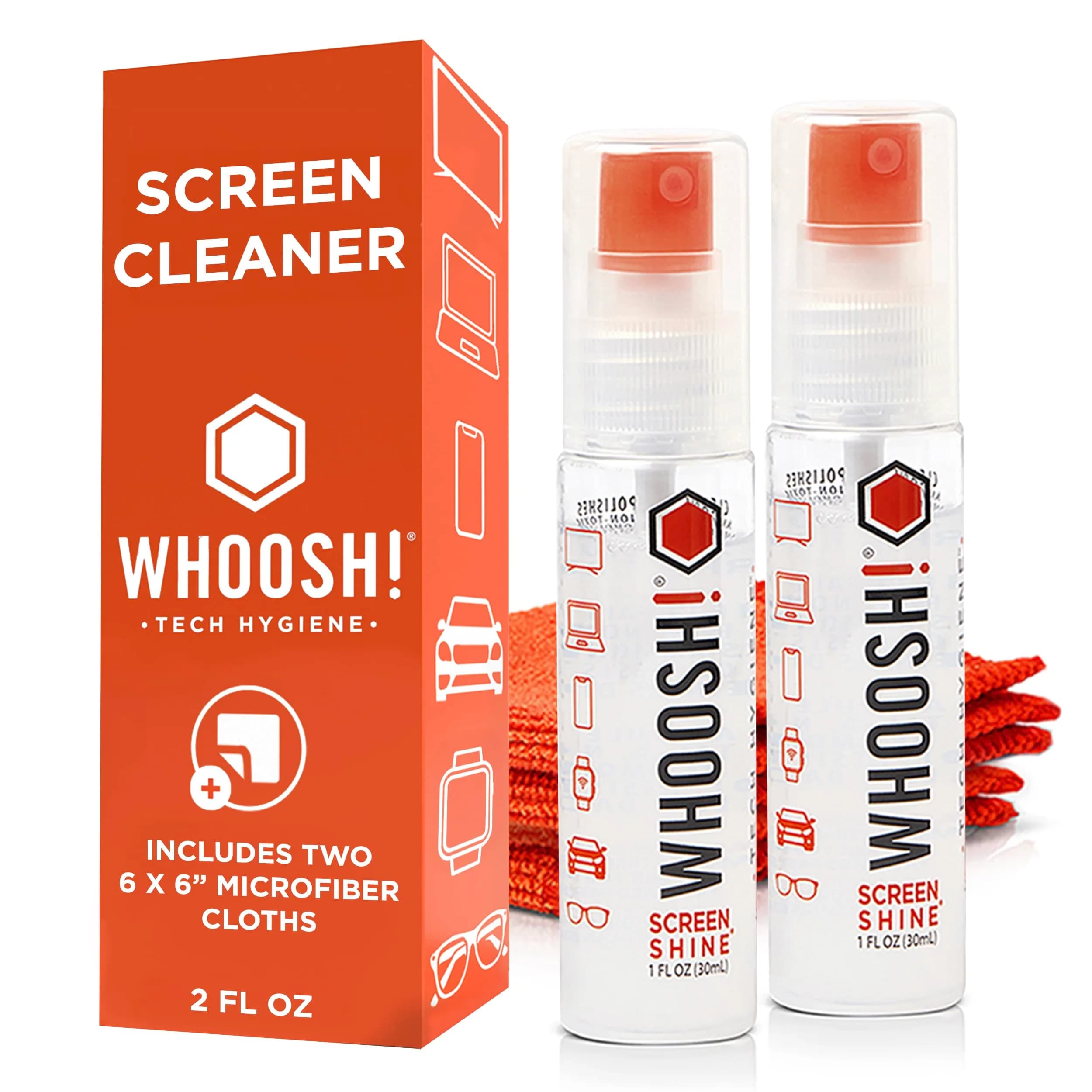 WHOOSH! Screen Shine Go Screen Cleaner Kit 1 fl oz (Pack of 2) - Streak-Free Cleaning - main product image