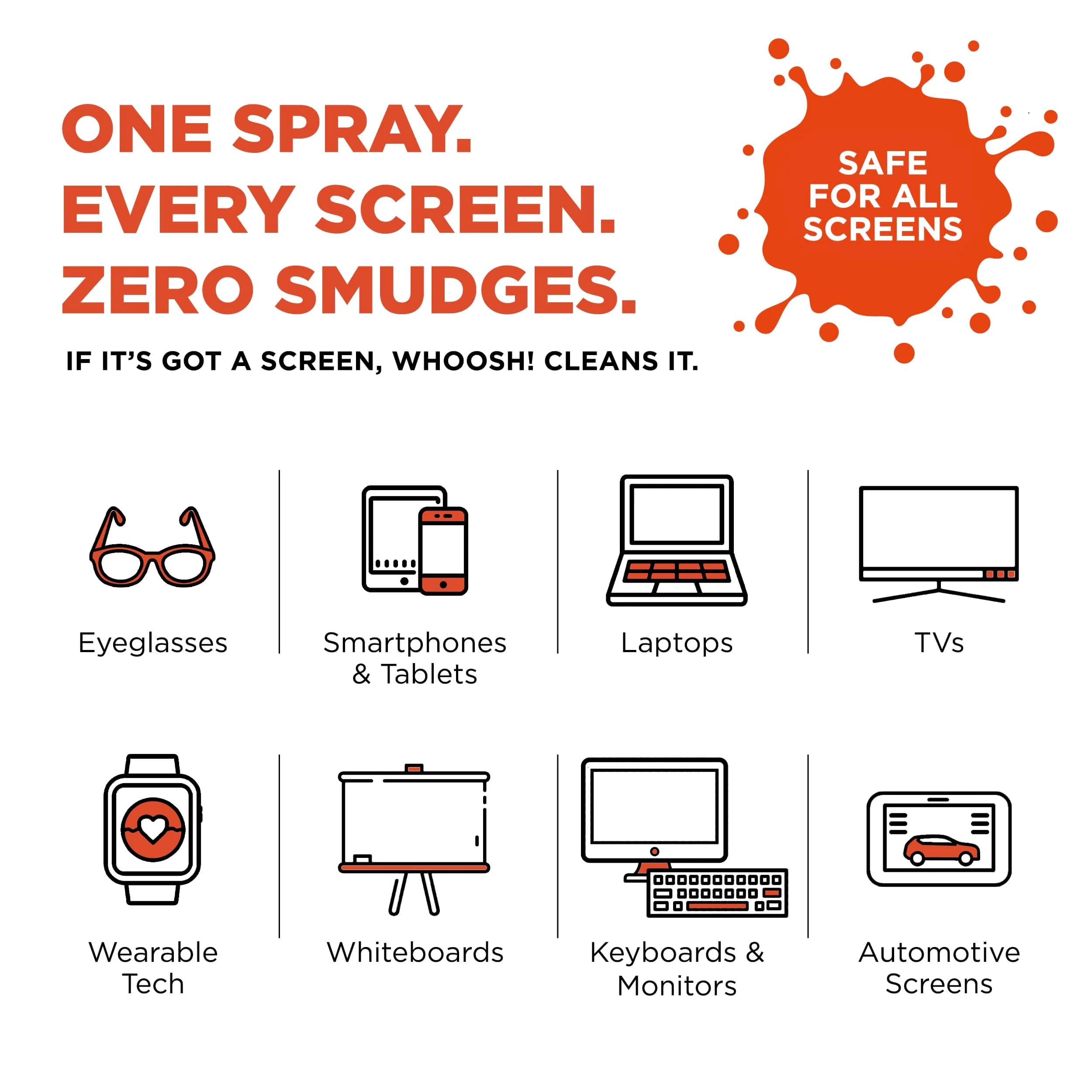 WHOOSH! Screen Shine Go Screen Cleaner Kit 1 fl oz (Pack of 2) - Streak-Free Cleaning - view 3