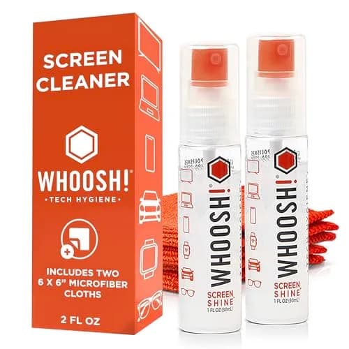 WHOOSH! Screen Shine Go Screen Cleaner Kit 30ml (1 fl oz) | Streak-Free Cleaning for All Screens & Lenses — 1 fl oz