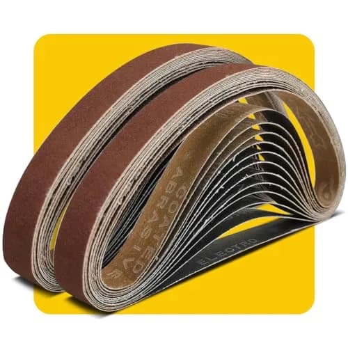 TPmax 1/2 x 18 Inch 400 Grit Sanding Belt | Aluminum Oxide, Washable, All-Purpose (70-120c) thumbnail 1