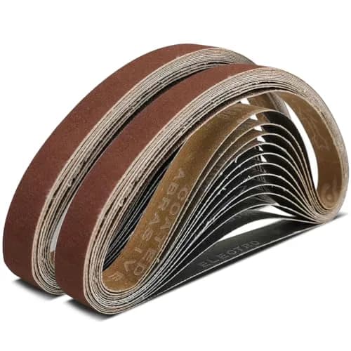 TPmax 1/2 x 18 Inch 400 Grit Sanding Belt | Aluminum Oxide, Washable, All-Purpose (70-120c) thumbnail 7