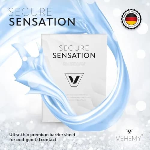Vehemy Dental Dams 6-Pack | Latex-Free Hypoallergenic Oral Barrier for Safety & Sensation thumbnail 2