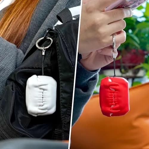 Novastar Airpods Pro 2 Case Cover | Tigertooth Silicone Protective Cover with Keychain (A-White) thumbnail 7