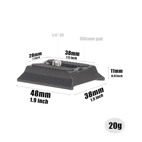 Hersmay Arca Swiss Quick Release Plate for DJI Ronin RS2/RSC2/RS3/RS3PRO/RS3mini Gimbal Stabilizer | CNC Aluminum Alloy, 20g thumbnail 2