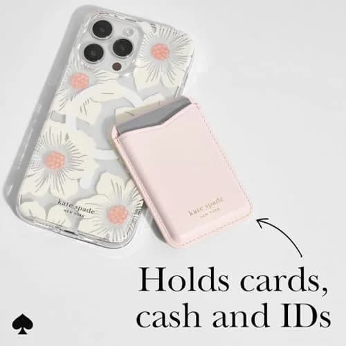 kate spade new york Magnetic Card Holder/Wallet - Pale Dogwood | Slim, Stylish, Magnetic thumbnail 2