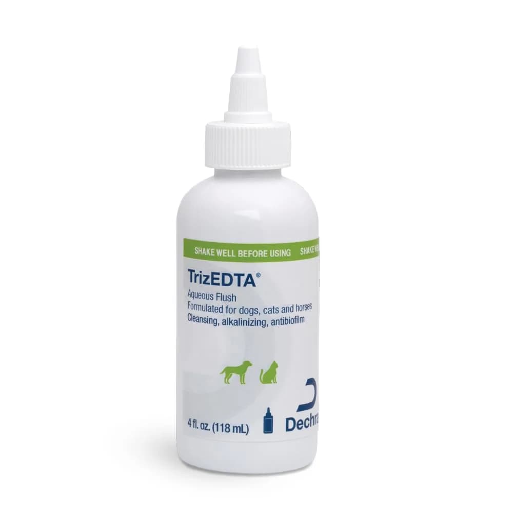Dechra TrizEDTA® Aqueous Flush for Dogs, Cats & Horses | Ear Care Solution, 4 Fl Oz