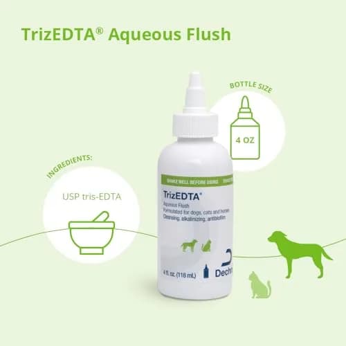 Dechra TrizEDTA® Aqueous Flush for Dogs, Cats & Horses | Ear Care Solution, 4 Fl Oz thumbnail 2