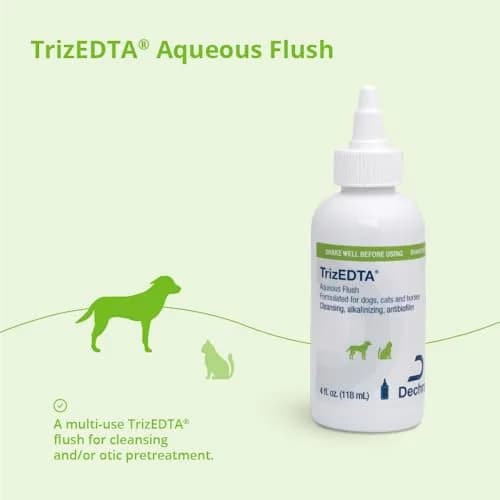 Dechra TrizEDTA® Aqueous Flush for Dogs, Cats & Horses | Ear Care Solution, 4 Fl Oz thumbnail 3