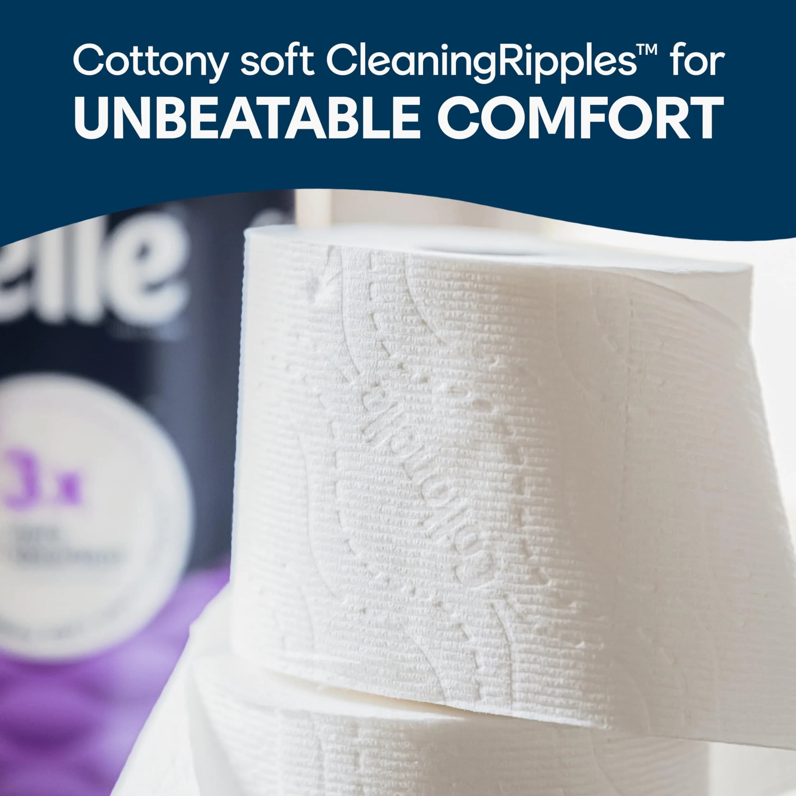 Cottonelle Ultra Comfort Toilet Paper Mega Rolls, 6 Rolls (244 Sheets Each) | Biodegradable & FSC-Certified - view 3