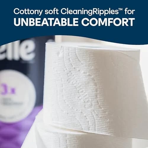 Cottonelle Ultra Soft Toilet Paper, 6 Mega Rolls (1464 Sheets Total) | 2-Ply, Unscented, Septic-Safe thumbnail 3