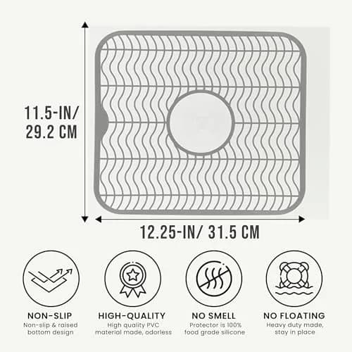 DecorRack Sink Protector 12" x 11" | Protects Sink from Damage & Scratches thumbnail 2