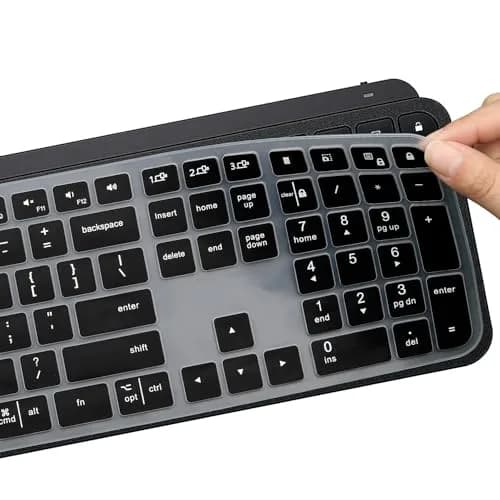 MUBUY-GOL Black Silicone Keyboard Cover for Logitech MX Keys S/Craft | US Layout thumbnail 6
