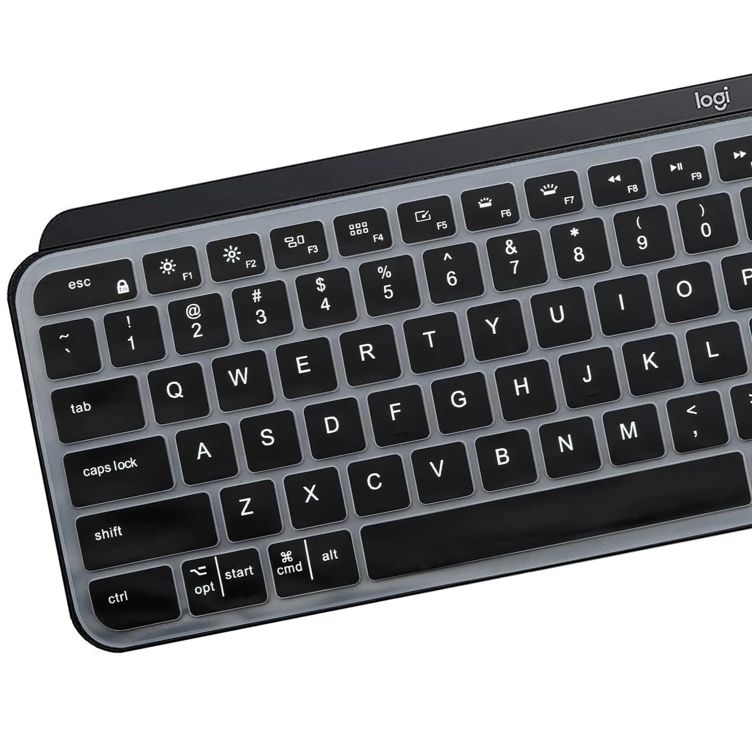 MUBUY-GOL Black Keyboard Cover for Logitech MX Keys S & Craft | 36cm (14.2in) - view 3