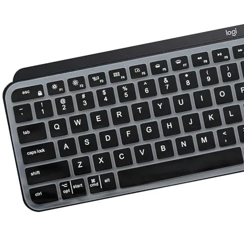 MUBUY-GOL Black Silicone Keyboard Cover for Logitech MX Keys S/Craft | US Layout thumbnail 3