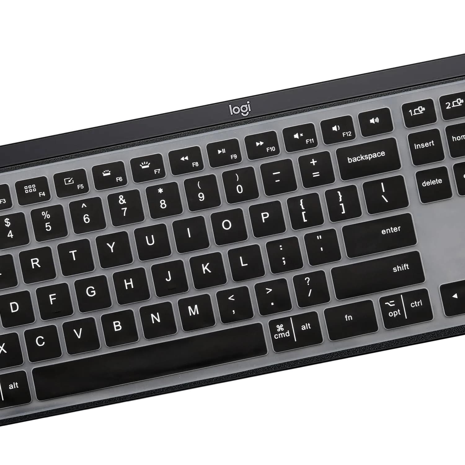 MUBUY-GOL Black Keyboard Cover for Logitech MX Keys S & Craft | 36cm (14.2in) - view 4