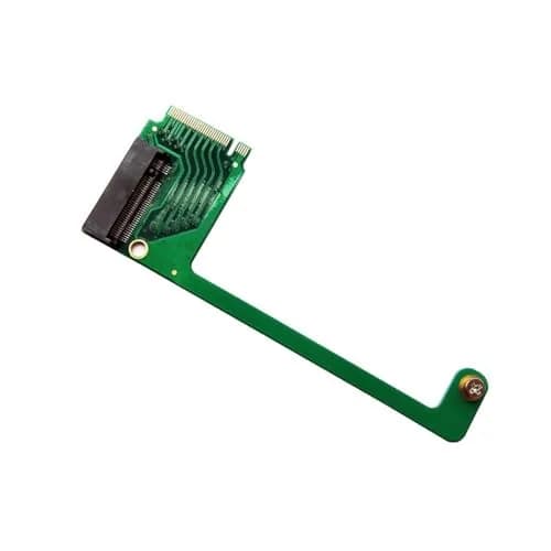 Suckoo NVME M.2 PCIE 4.0 SSD Expansion Board 8.8cm (3.46in) for ROG Ally — Upgrade 2230 to 2280 SSD | 90 Degree Green Adapter thumbnail 4