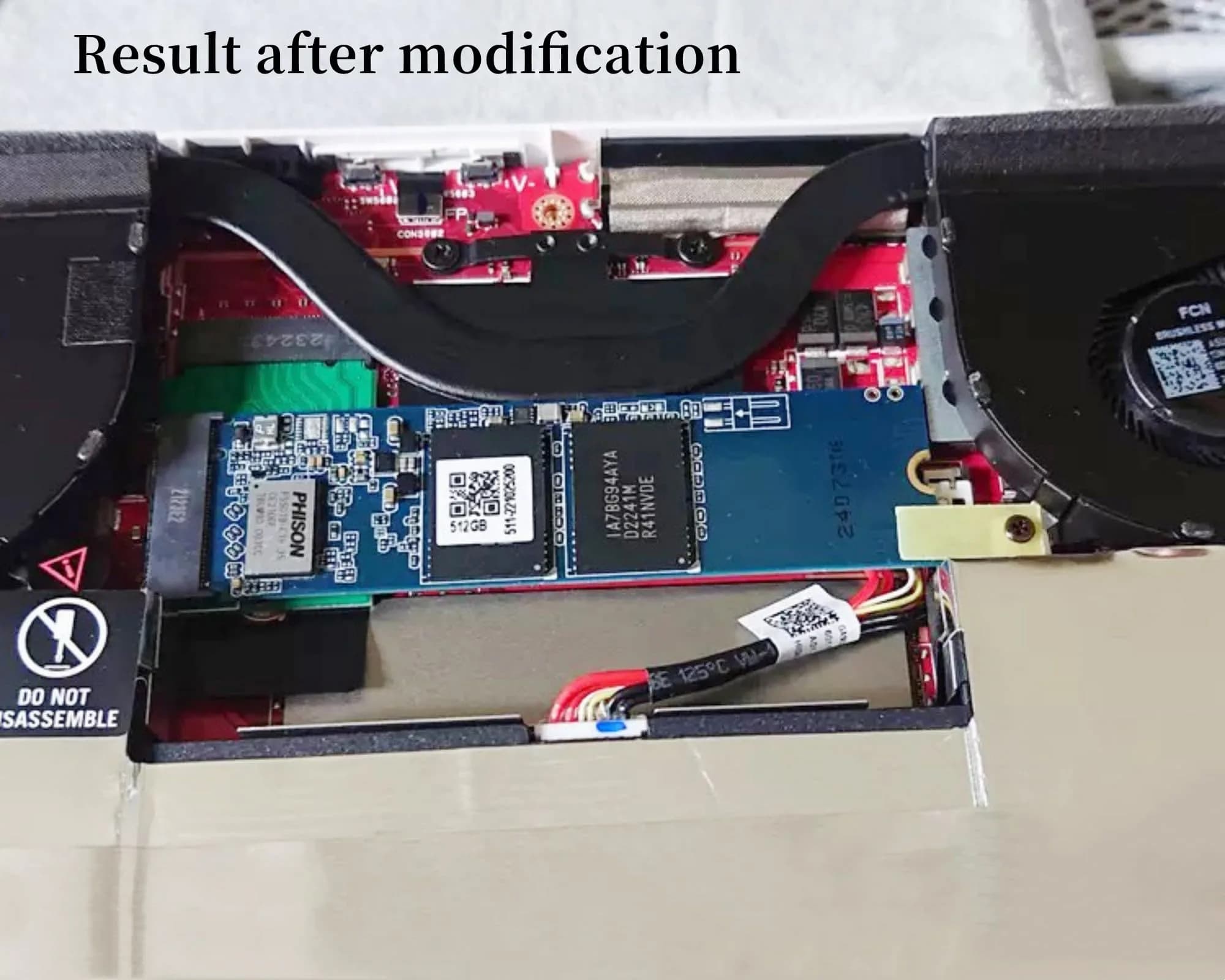 Suckoo NVME M.2 PCIE 4.0 SSD Expansion Board 8.8cm (3.46in) for ROG Ally — Upgrade 2230 to 2280 SSD | 90 Degree Green Adapter - view 9