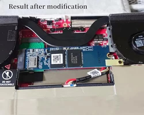 Suckoo NVME M.2 PCIE 4.0 SSD Expansion Board 8.8cm (3.46in) for ROG Ally — Upgrade 2230 to 2280 SSD | 90 Degree Green Adapter thumbnail 9