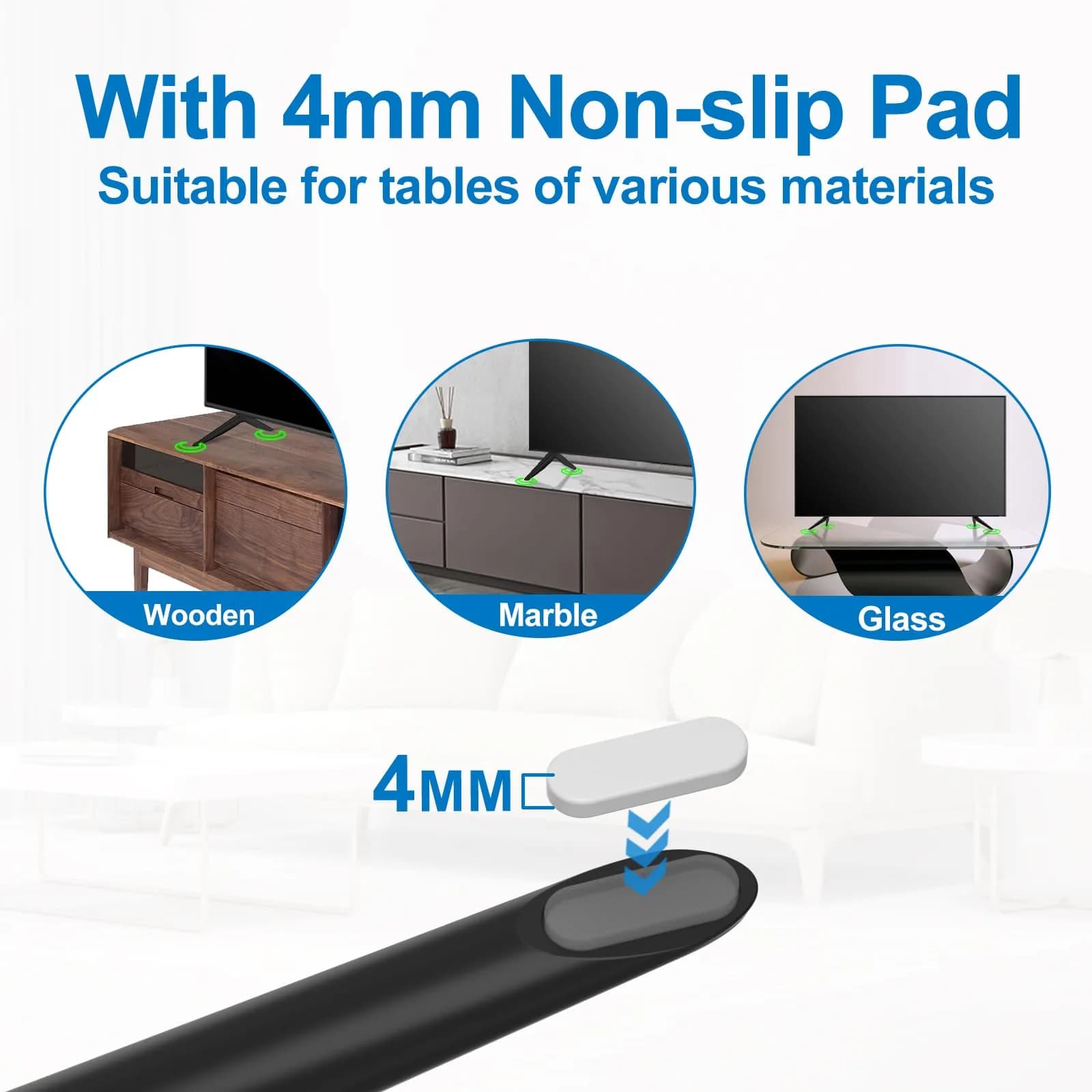 Dinghosen Metal TV Legs for TCL 70"-75" TVs | Stable Replacement Stands - view 5