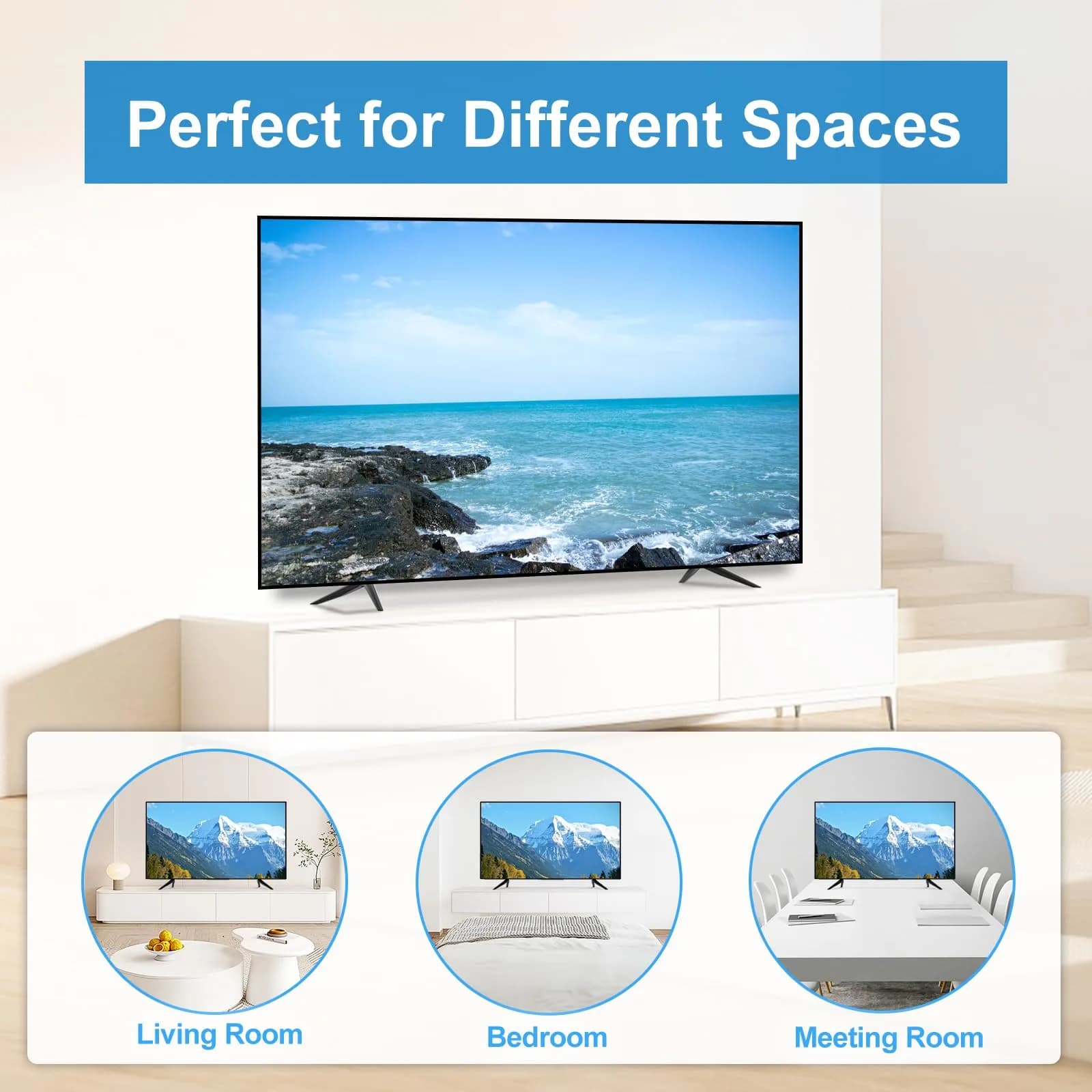 Dinghosen Metal TV Legs for TCL 70"-75" TVs | Stable Replacement Stands - view 6