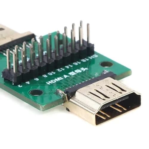 Teansic HDMI A Male to Female 19Pin Breakout Test Board (2-Pack) | Full 19 Pin Signal Breakout, Standard 2.54mm Pin Pitch thumbnail 7