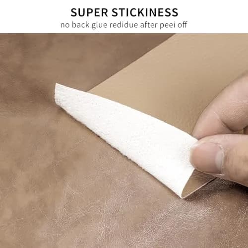 Cindy's Tape Leather Repair Patch Tape, Red 17 x 61 Inches | Self Adhesive Leather Repair Kit for Furniture & Car Seats thumbnail 3