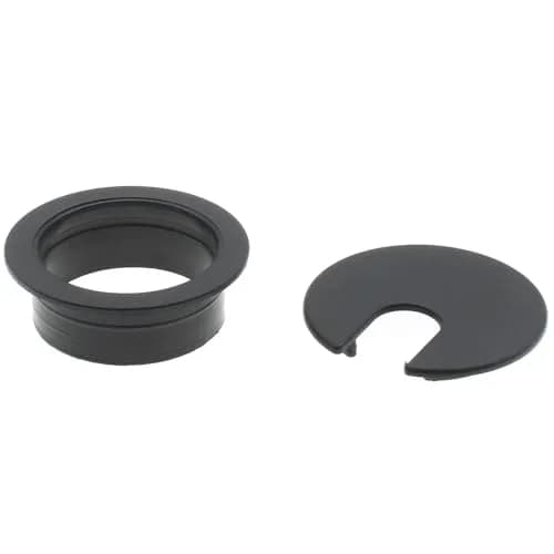 LBTODH Black 2 Pcs Desk Grommet with Removable Lid 45mm (1.77 Inch) | Organizes Cables for Desks & Tables thumbnail 3
