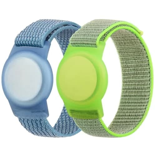 Meliya Nylon AirTag Bracelet for Kids Large (5.1"-7.4") | Adjustable Anti Lost Wristband thumbnail 1