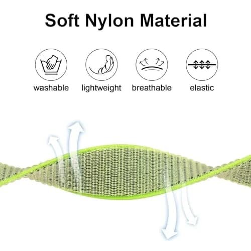 Meliya Nylon AirTag Bracelet for Kids Large (5.1"-7.4") | Adjustable Anti Lost Wristband thumbnail 4
