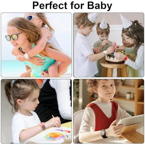 Meliya Nylon AirTag Bracelet for Kids Large (5.1"-7.4") | Adjustable Anti Lost Wristband thumbnail 6