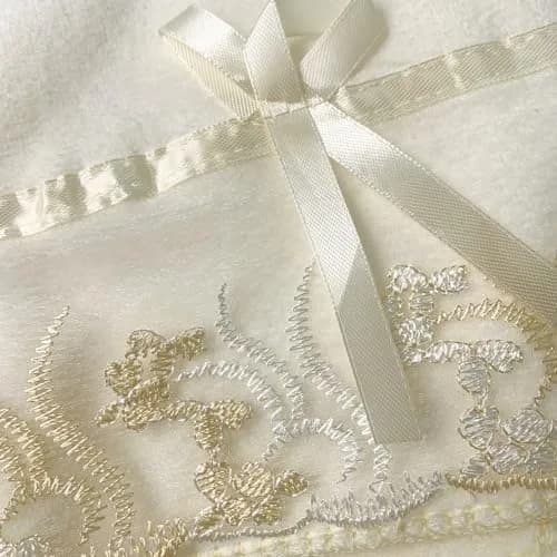 USTIDE Light Yellow Lace Bath Towels Set (3 Pieces) | Fluffy, Soft & Absorbent for Daily Use thumbnail 5