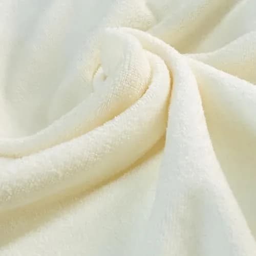 USTIDE Light Yellow Lace Bath Towels Set (3 Pieces) | Fluffy, Soft & Absorbent for Daily Use thumbnail 6